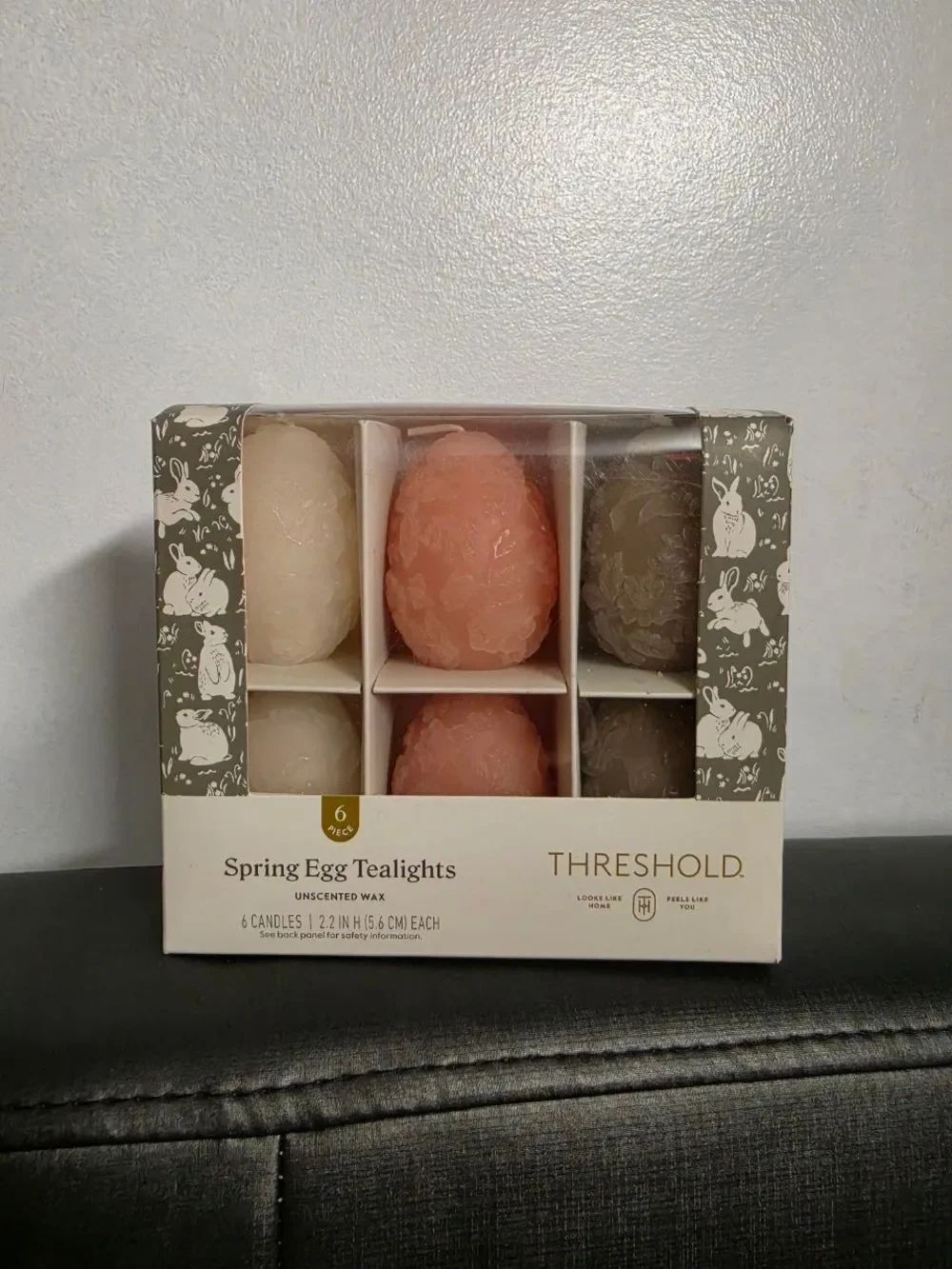 New 6pc Easter Egg Figural Tealight Candle Set Threshold Target 2026